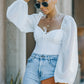 Tied Balloon Sleeve Bodysuit