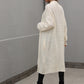 Waffle Knit Open Front Duster Cardigan With Pockets