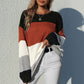Striped Rib-Knit Pullover Sweater