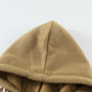 Full Size Range Color Block Cowl Neck Hoodie