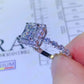 1 Carat Moissanite Square Ring