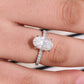 14K White Gold 2.5 Carat Moissanite 4-Prong Ring