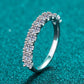 1 Carat Moissanite Half-Eternity Ring