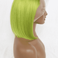 12" 140g Lace Front Wigs Human Hair in Lime 150% Density