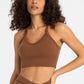 Crisscross Back V-Neck Sports Bra