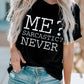 Letter Graphic Round Neck T-Shirt