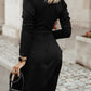 Bow Detail Long Sleeve Dress