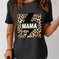 MAMA Leopard Lightning Graphic Tee Shirt