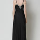 Full Size Lace Trim V-Neck Spaghetti Strap Satin Night Dress