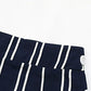 Striped Slit Wide Leg Pants