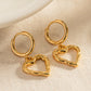 Heart Stainless Steel Drop Earrings