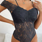 Lace Cold-Shoulder Bodysuit