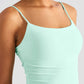 Gathered Detail Cropped Sports Cami