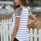 Striped Pocketed Patch T-Shirt