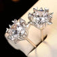 Stuck On You 4 Carat Moissanite Stud Earrings