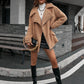 Zip-Up Collared Teddy Jacket