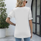 Square Neck Flounce Sleeve Top
