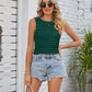 Textured Round Neck Tank