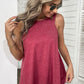 Cutout Round Neck Sleeveless Top