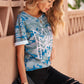 Camouflage Round Neck Tee Shirt
