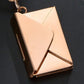 Envelope Pendant Stainless Steel Necklace