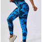 Tie Dye Wide Waistband Active Leggings