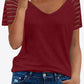V-Neck Raglan Sleeve Tee