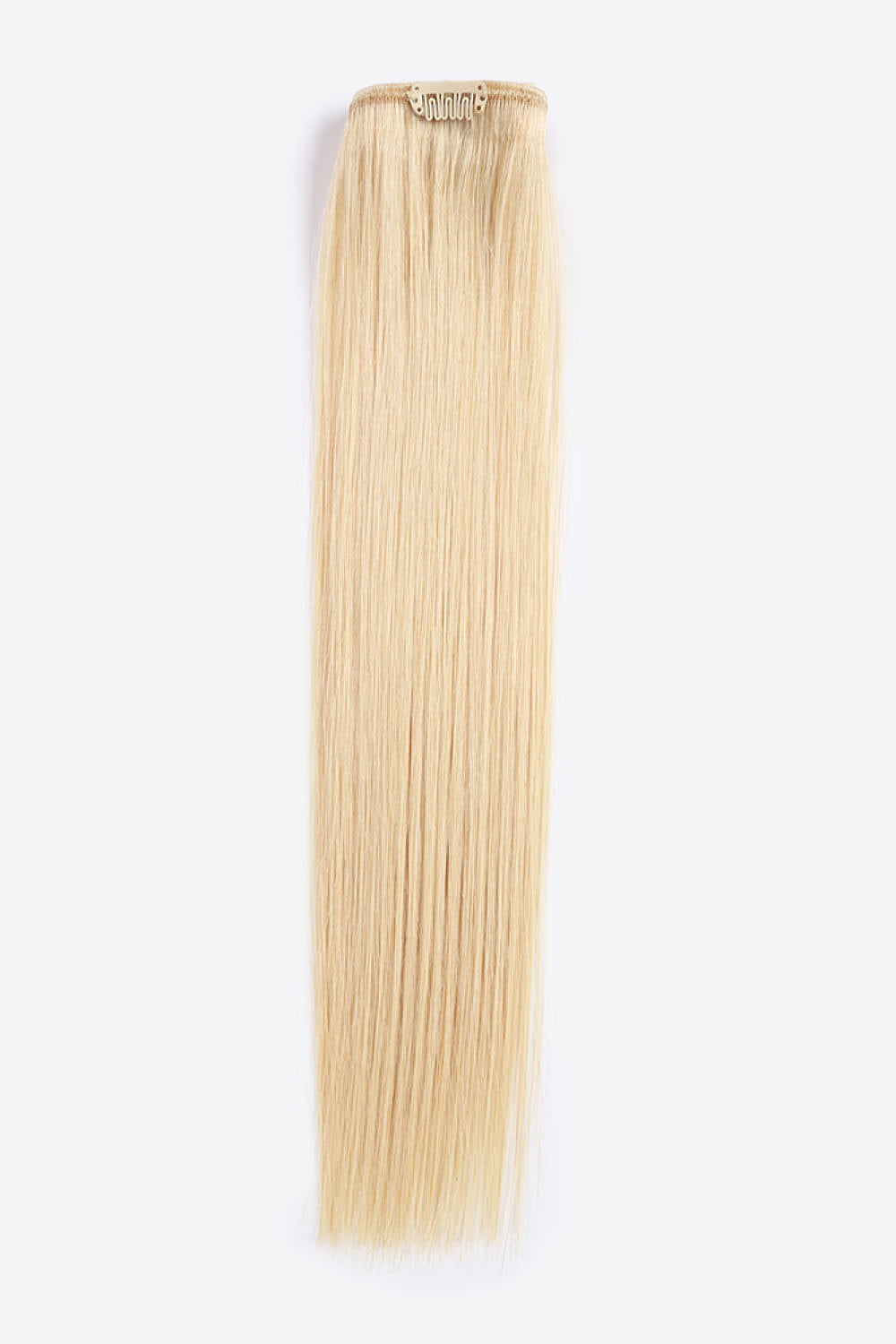 20" 120g Clip-in Hair Extensions Indian Human Hair in Blonde