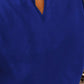 Round Neck Flounce Sleeve Top
