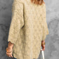 Scalloped Hem Open Front Cardigan