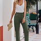 Drawstring Elastic Waist Pants with Pockets