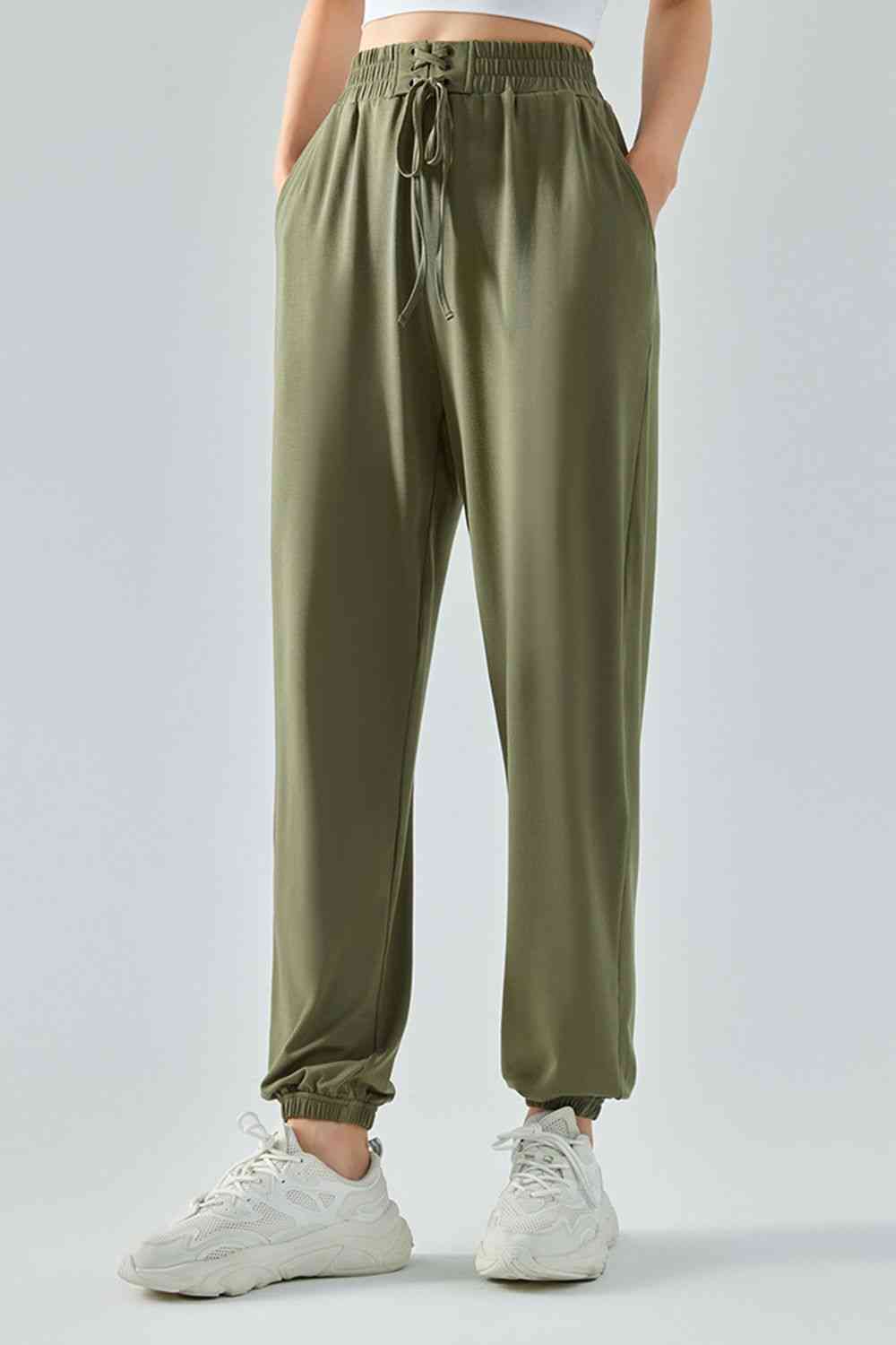 Tie Waist Sports Pants