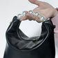 PU Leather Pearl Handbag