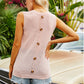Buttoned Pocket Knit Tank