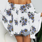 Floral Print Off-Shoulder Flounce Sleeve Blouse