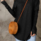 Thumbhole Long Sleeve Round Neck Top