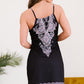 Printed Tie-Shoulder Cutout Dress