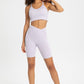 Crisscross Back V-Neck Sports Bra