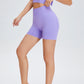 Wide Waistband Sports Biker Shorts