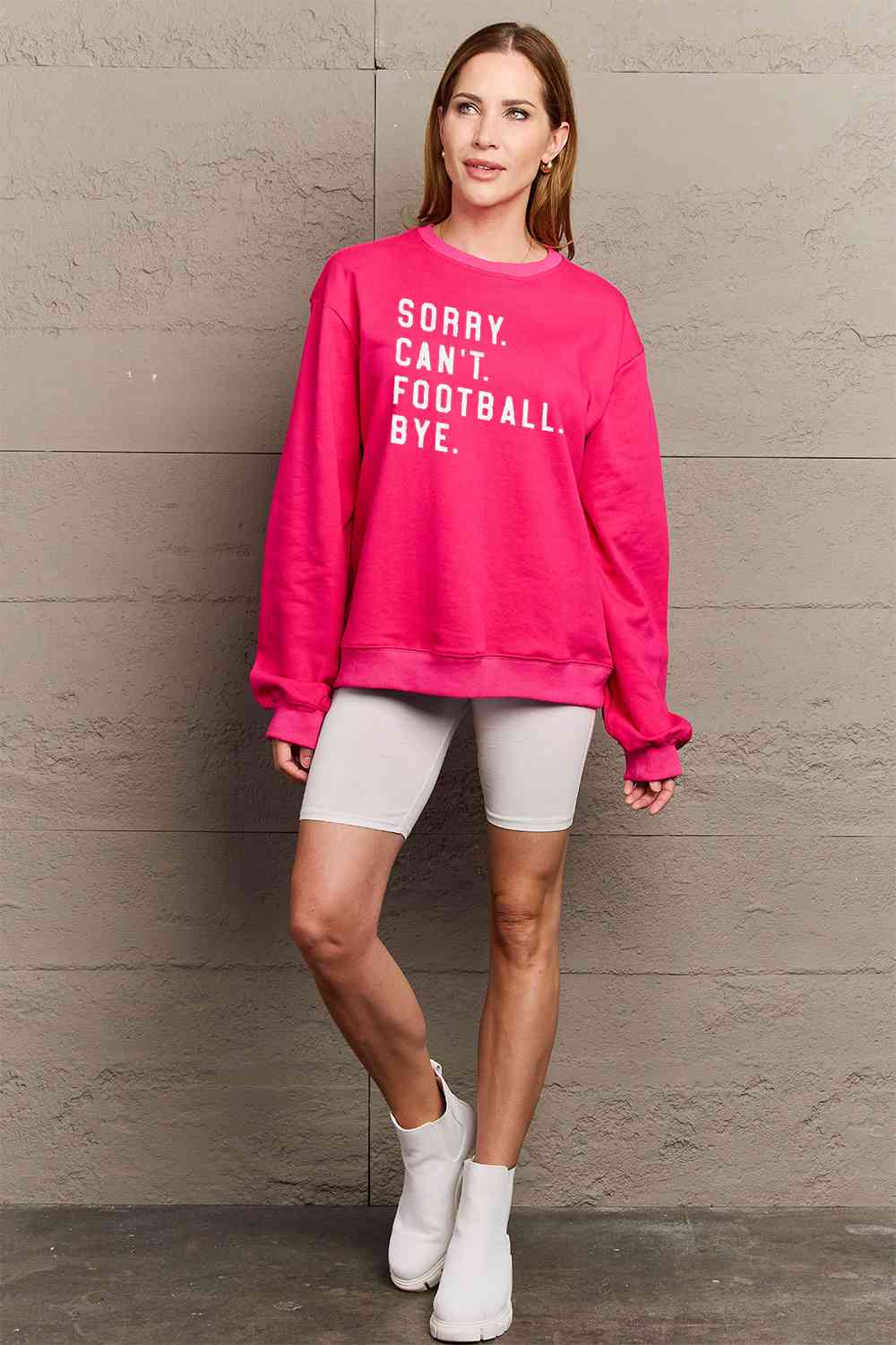 Simply Love Full Size Graphic Round Neck Sweatshirt