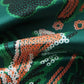 Printed Cowl Neck Ruffle Hem Dress