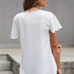 V-Neck Flutter Sleeve Blouse