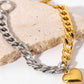 Chain Heart Charm Bracelet