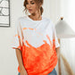 Tie-Dye Round Neck Tee Shirt