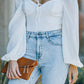 Tied Balloon Sleeve Bodysuit