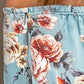 Floral Frill Trim Off-Shoulder Lantern Sleeve Blouse