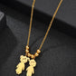 Boy and Girl Pendant Stainless Steel Necklace