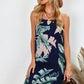 Peony Print Sleeveless Dress