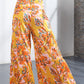 Printed High-Rise Tied Culottes