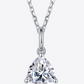 1 Carat Moissanite Pendant 925 Sterling Silver Necklace